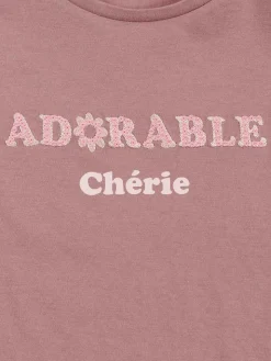 T-shirt adorable chérie fille (3-12A)