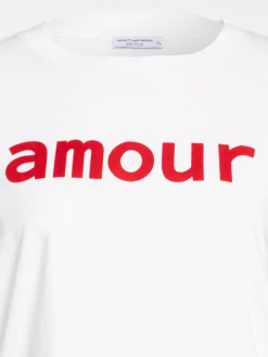 T-shirt amour grande taille femme