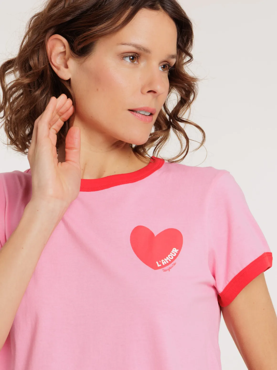 T-shirt amour Saint-Valentin femme