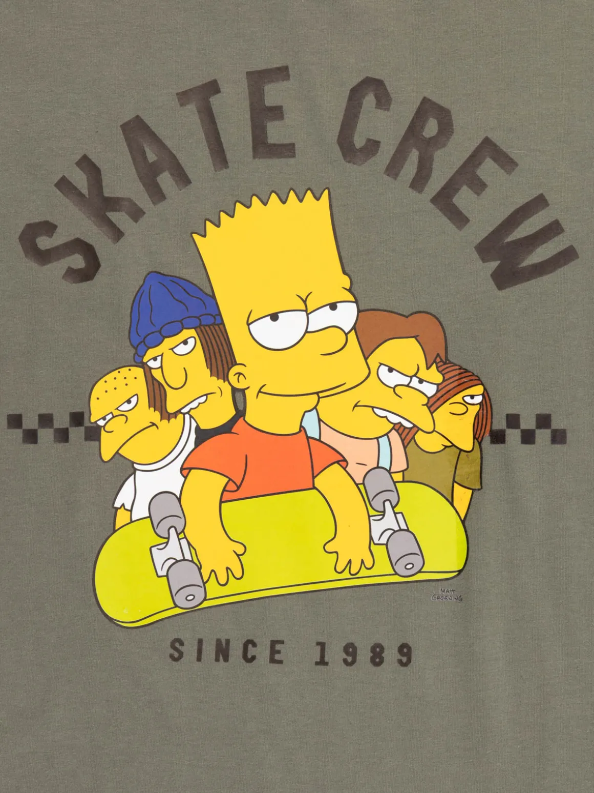 T-shirt Bart Simpson crew garçon (XXS-M)