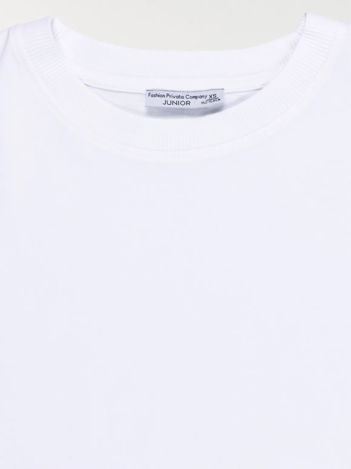 T-shirt basique blanc fille (XXS-M)
