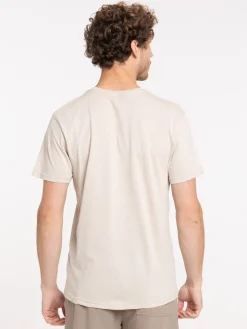 T-shirt basique col rond blond homme