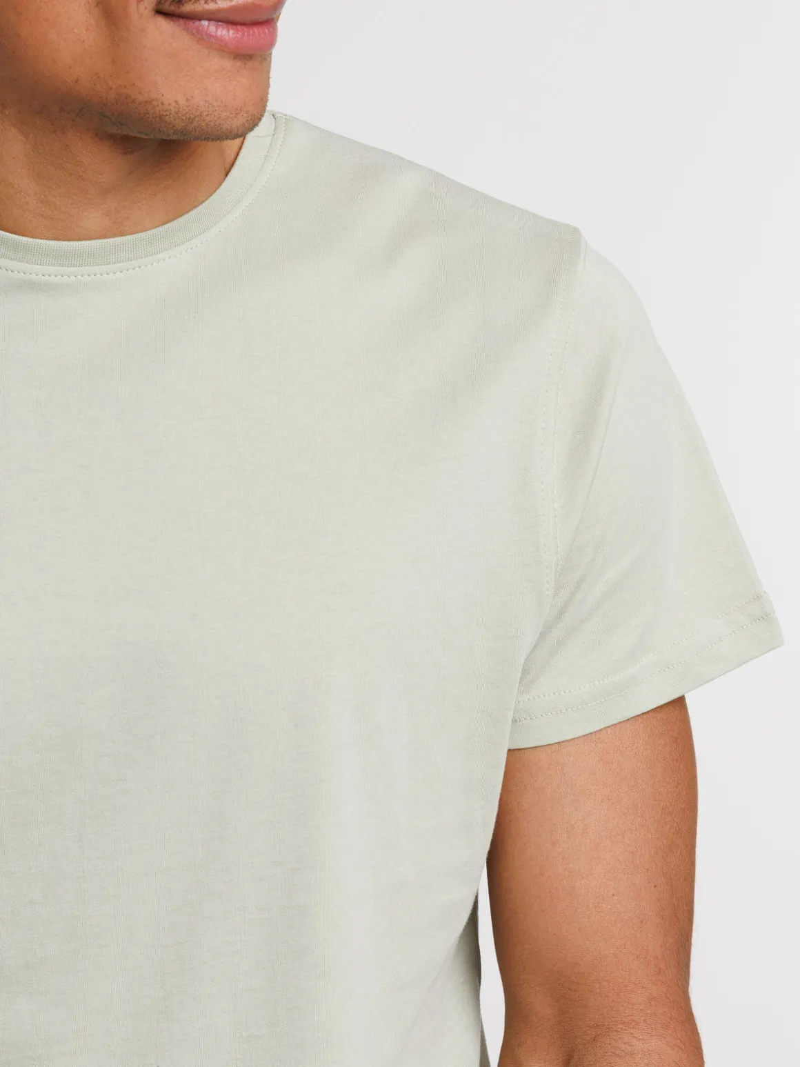 T-shirt basique col rond uni homme