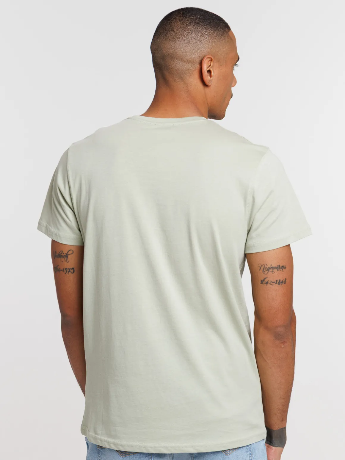 T-shirt basique col rond uni homme