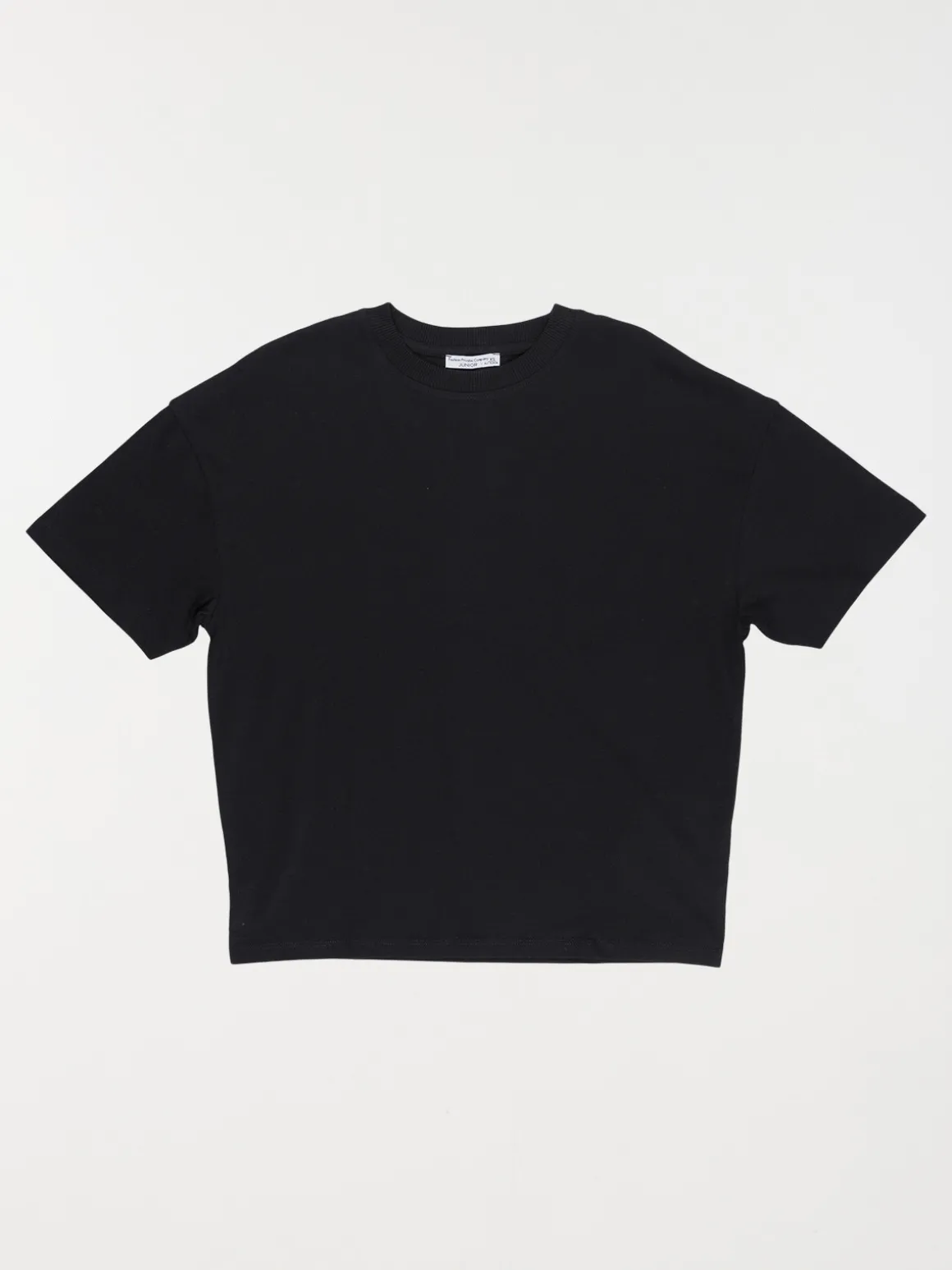 T-shirt basique noir fille (XXS-M)