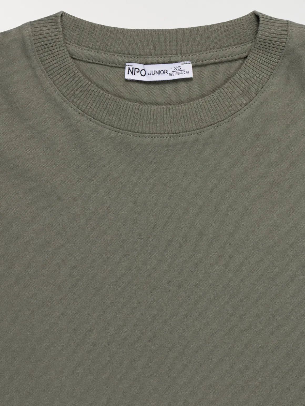 T-shirt basique vert army garçon (XXS-M)