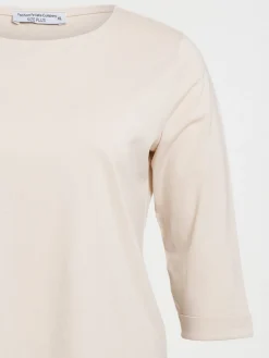 T-shirt beige rosé grande taille femme