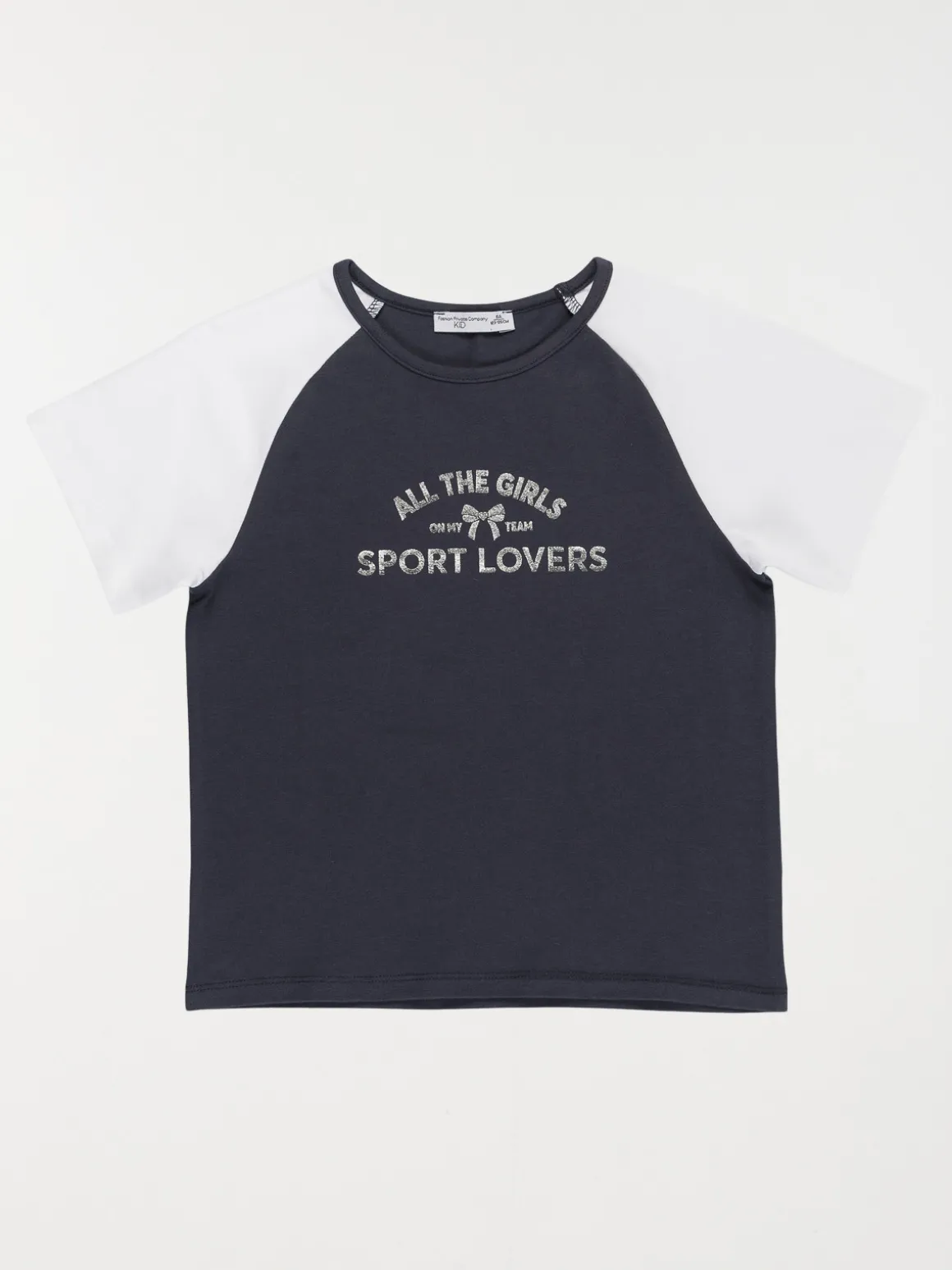 T-shirt bicolore sport fille (4-12A)