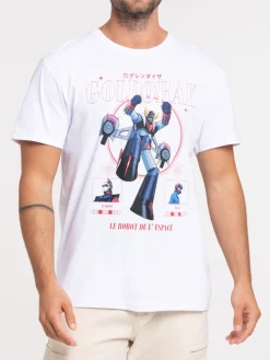 T-shirt blanc Goldorak homme