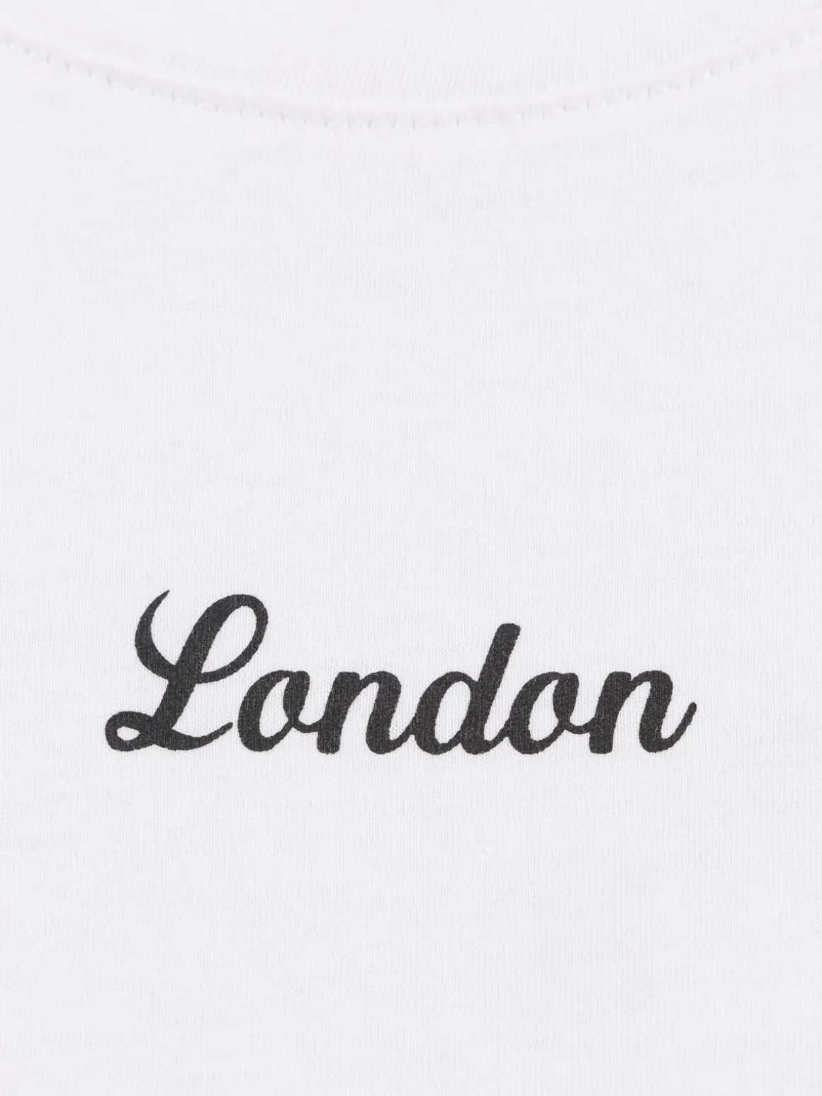 T-shirt blanc London fille (XXS-M)