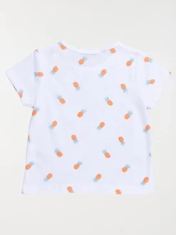 T-shirt blanc Mi amor fille (3-36M)