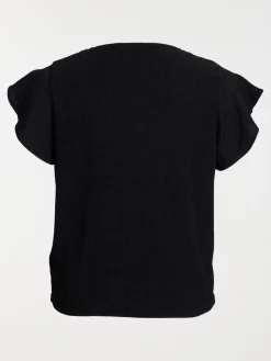 T-shirt bouton grande taille femme