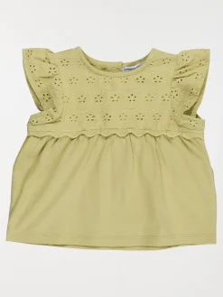 T-shirt broderie anglaise fille (3-36M)