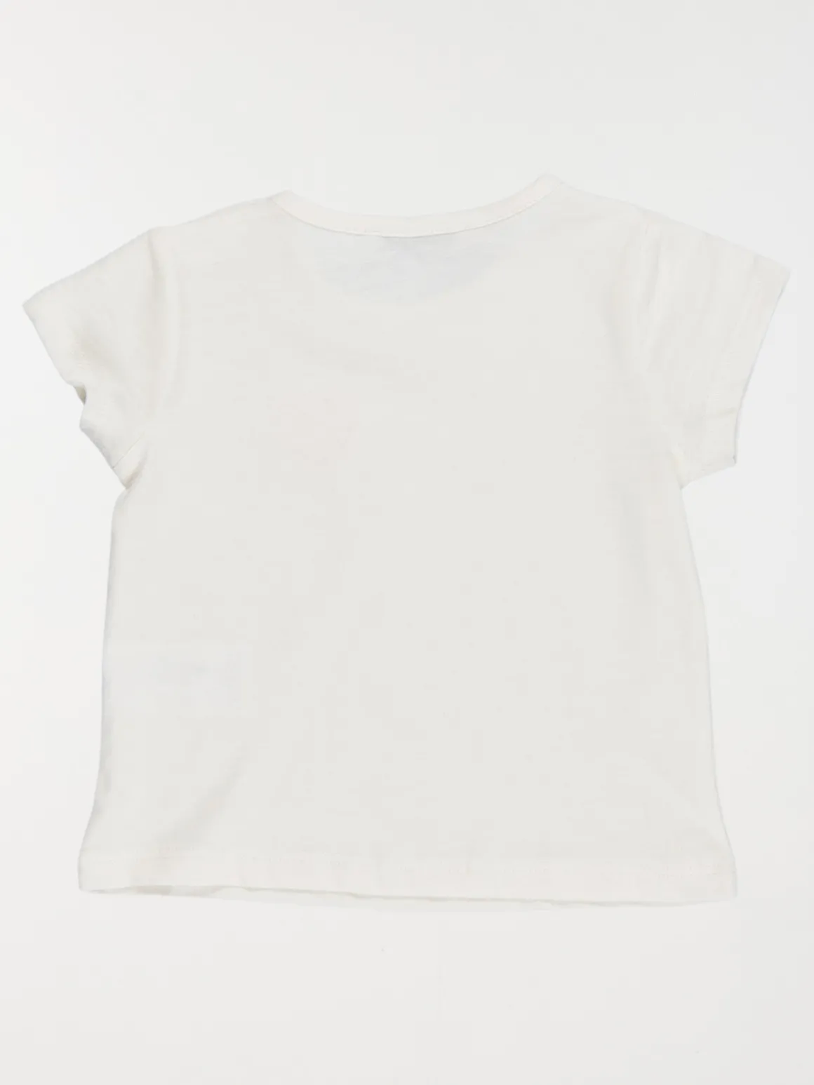 T-shirt coeur en crochet fille (3-36M)