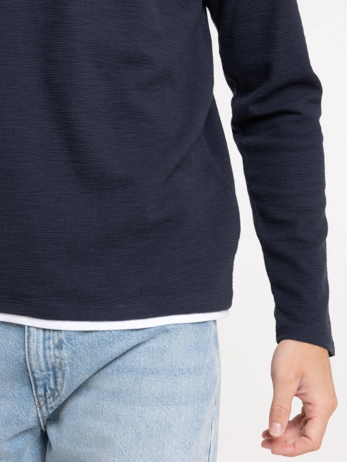T-shirt col contrasté homme