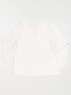 T-shirt col montant écru fille (3-12A)