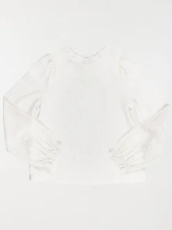 T-shirt col montant écru fille (3-12A)