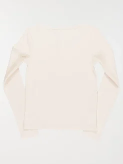 T-shirt col rond boutonné fille (XXS-M)