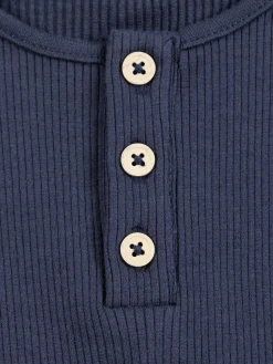 T-shirt col rond boutonné garçon (3-36M)
