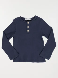 T-shirt col rond boutonné garçon (3-36M)