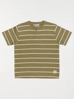 T-shirt col rond boutonné garçon (3-12A)
