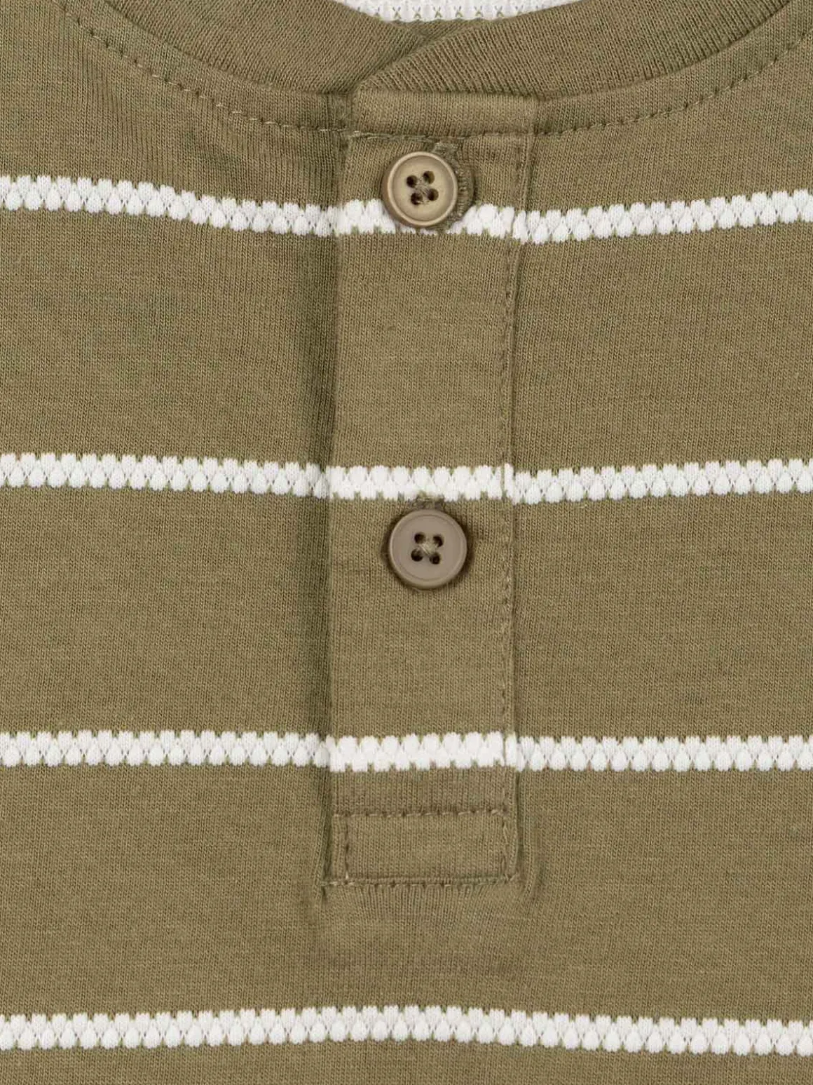 T-shirt col rond boutonné garçon (3-12A)