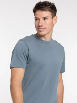 T-shirt col rond coloris tonnerre homme