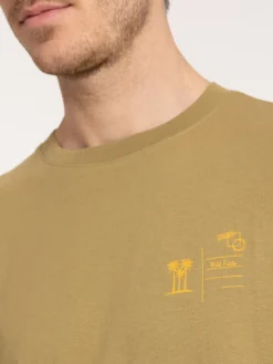 T-shirt col rond coloris vert boa homme
