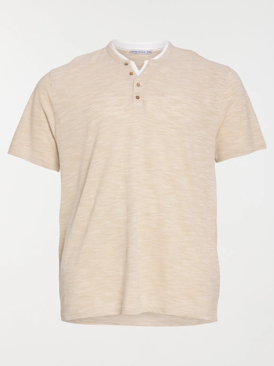 T-shirt col rond grande taille homme
