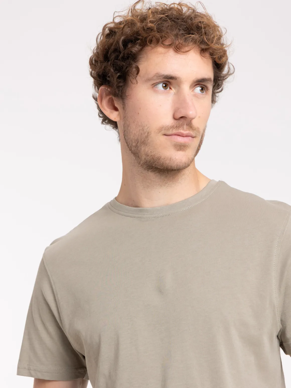 T-shirt col rond uni homme