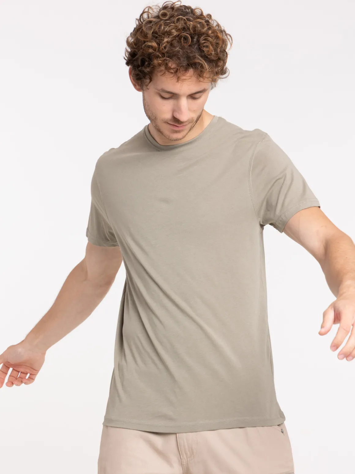 T-shirt col rond uni homme