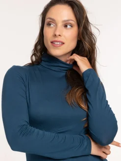 T-shirt col roulé femme