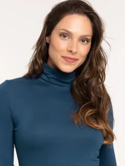 T-shirt col roulé femme