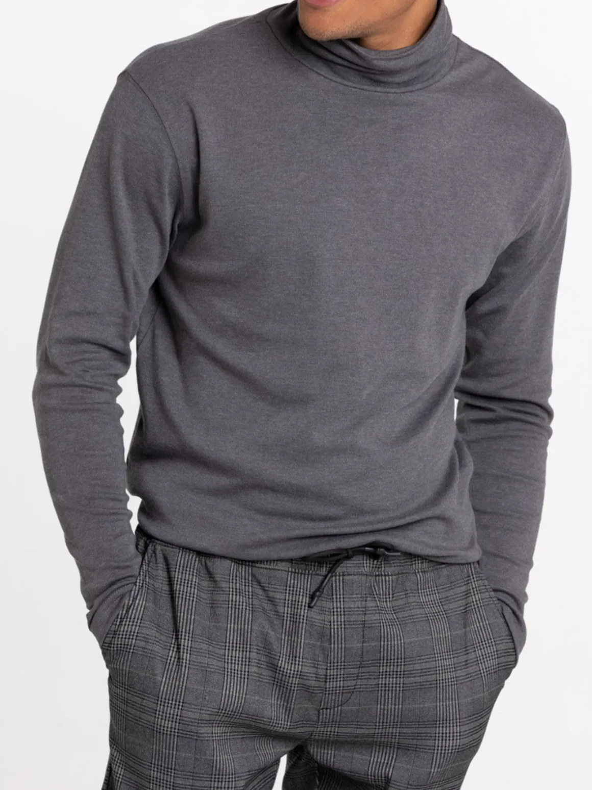 T-shirt col roulé homme
