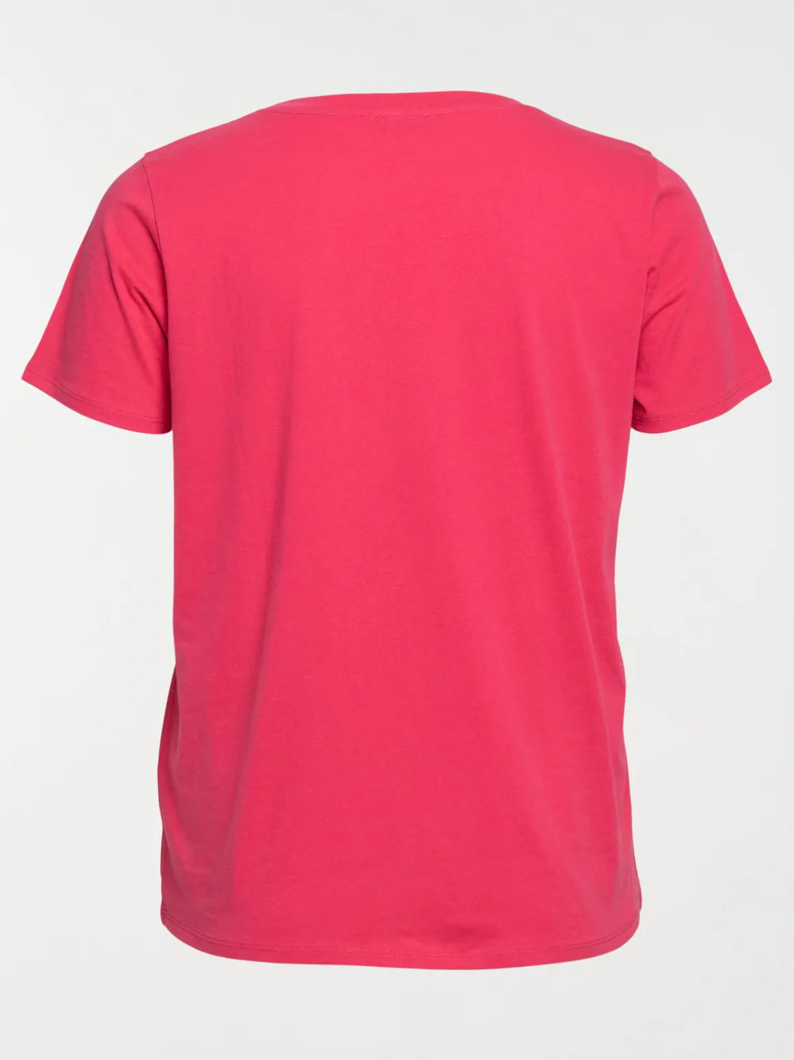 T-shirt col V grande taille femme