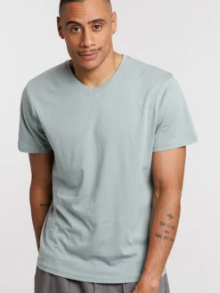 T-shirt col V uni homme