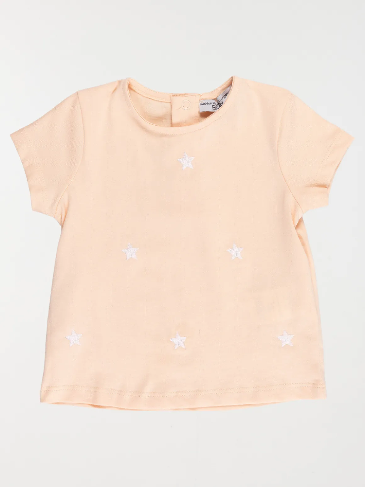 T-shirt corail imprimé fille (3-36M)