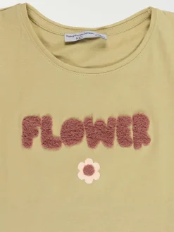 T-shirt court flower fille (3-12A)