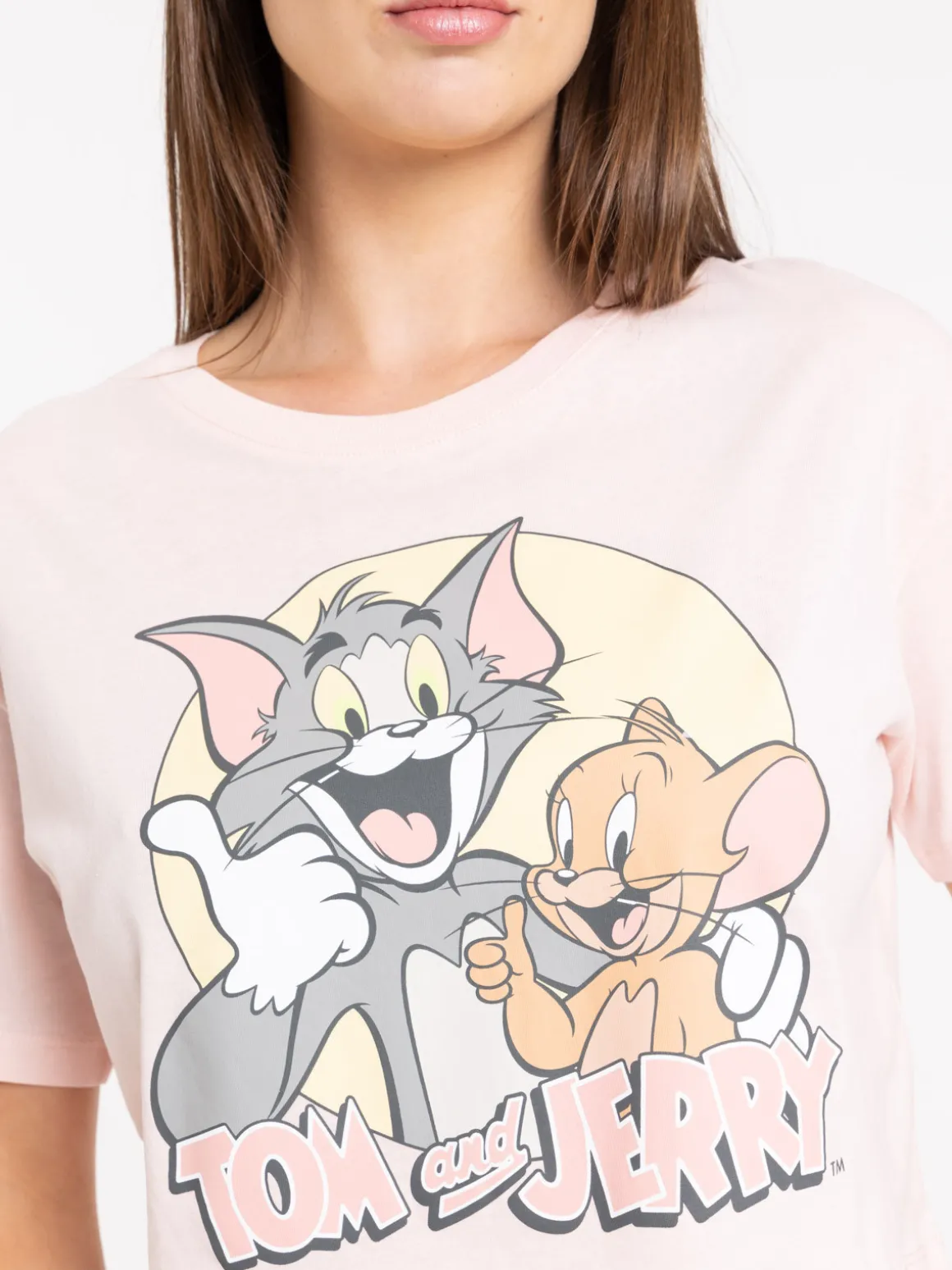 T-shirt court Tom et Jerry femme