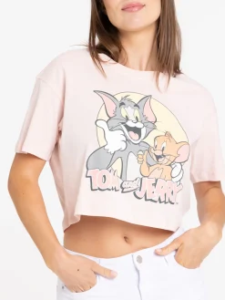 T-shirt court Tom et Jerry femme