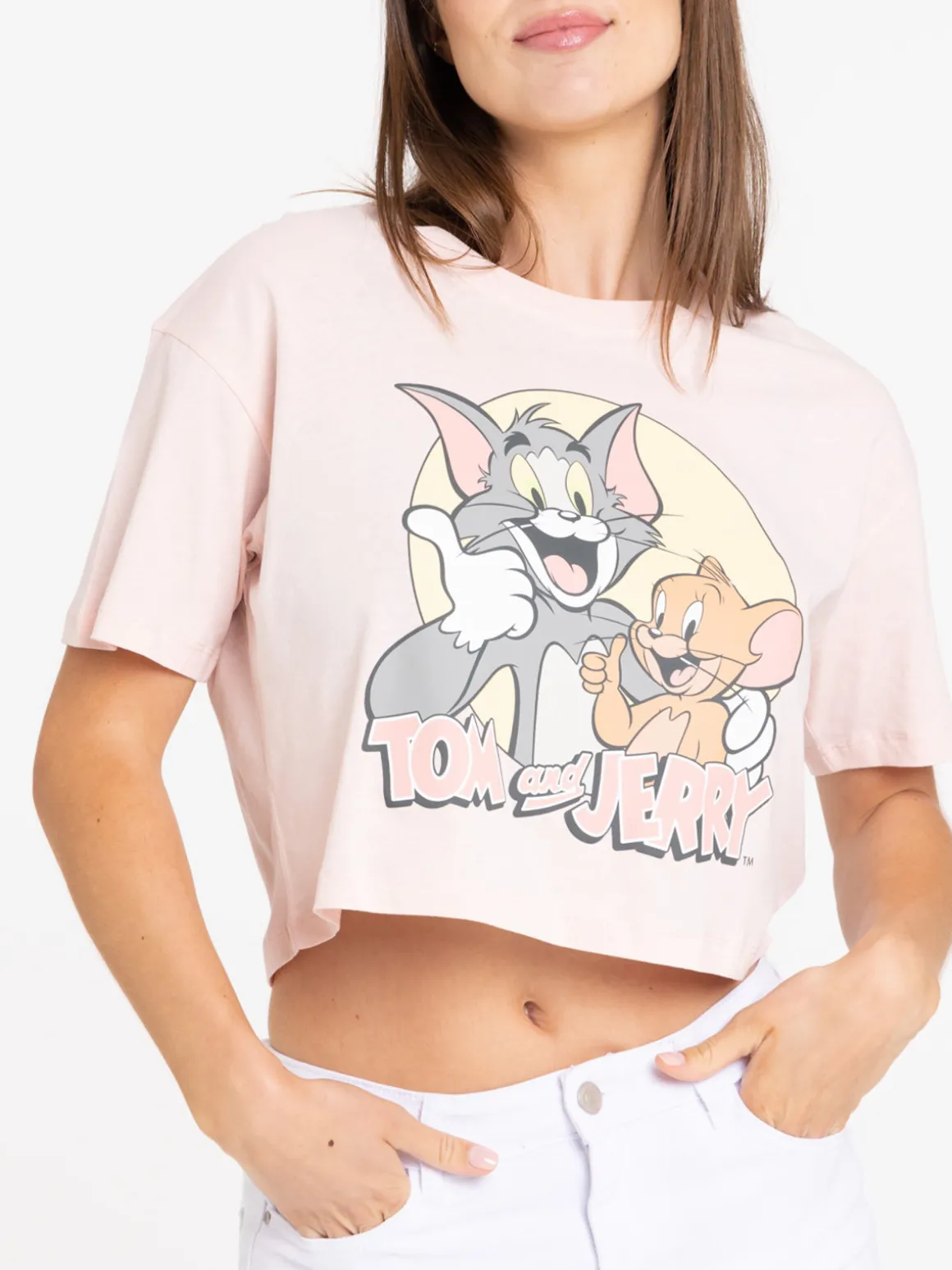 T-shirt court Tom et Jerry femme