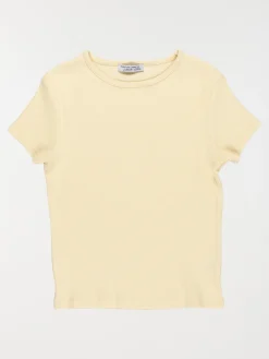 T-shirt côtelé vanille fille (XXS-M)