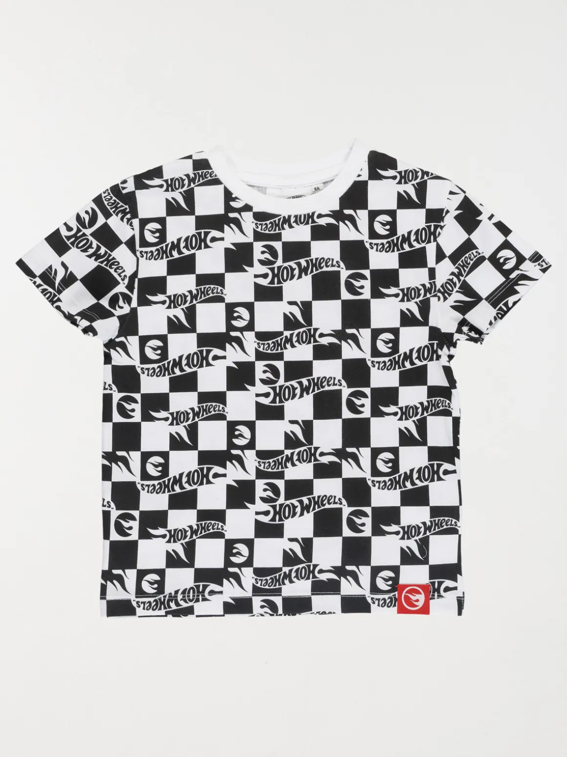 T-shirt damier Hotwheels garçon (3-12A)