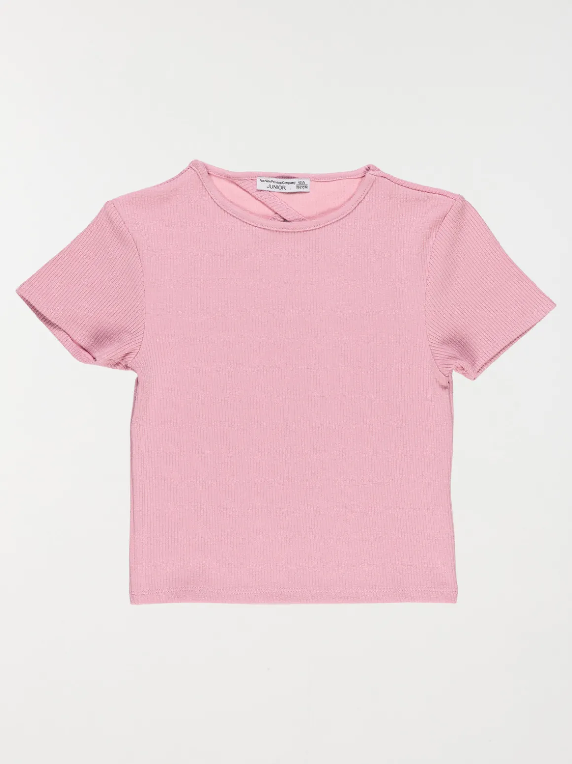 T-shirt découpe dos mauve fille (10-16A)