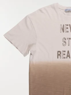 T-shirt deep dye message garçon (XXS-M)