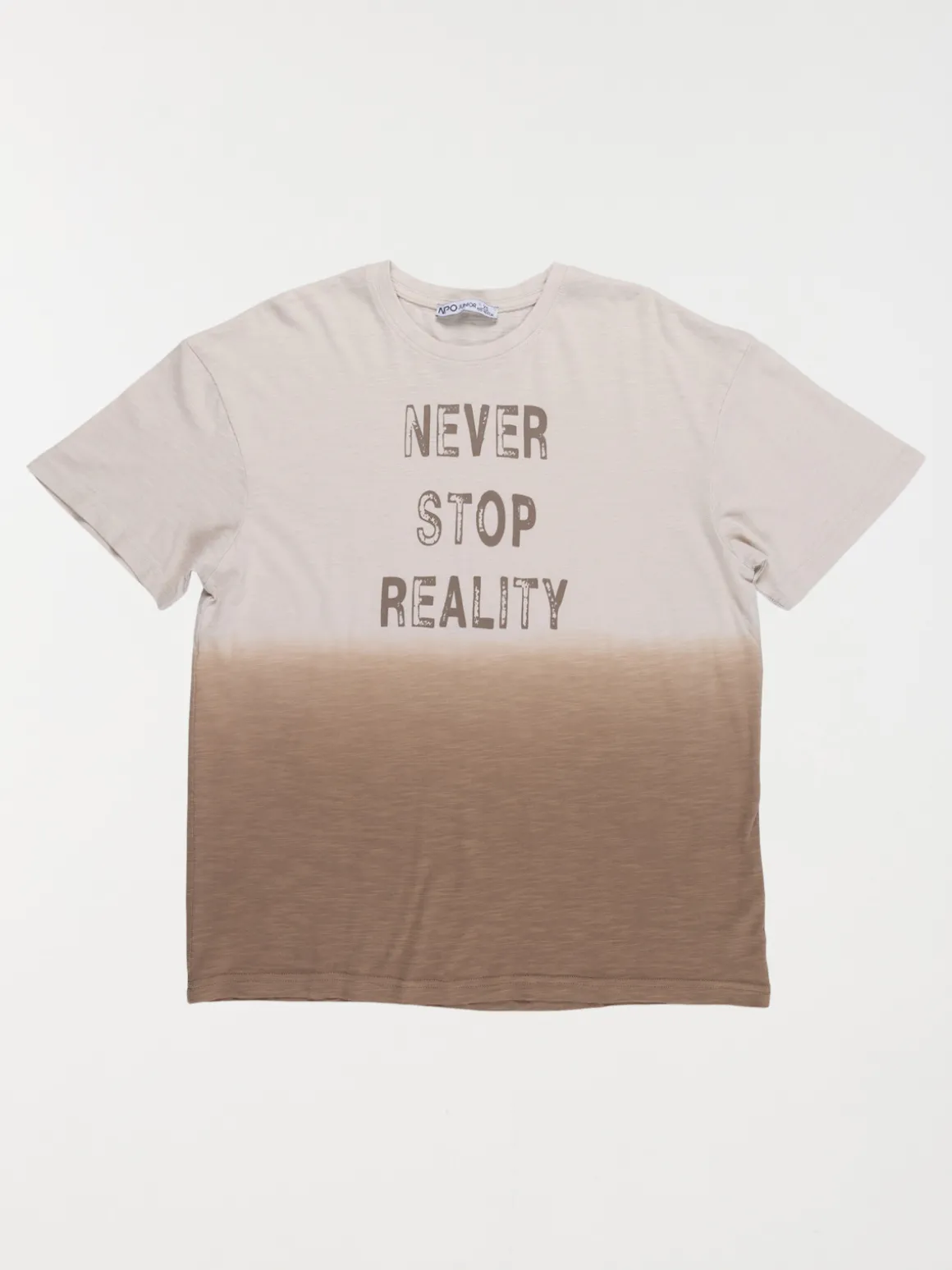 T-shirt deep dye message garçon (XXS-M)