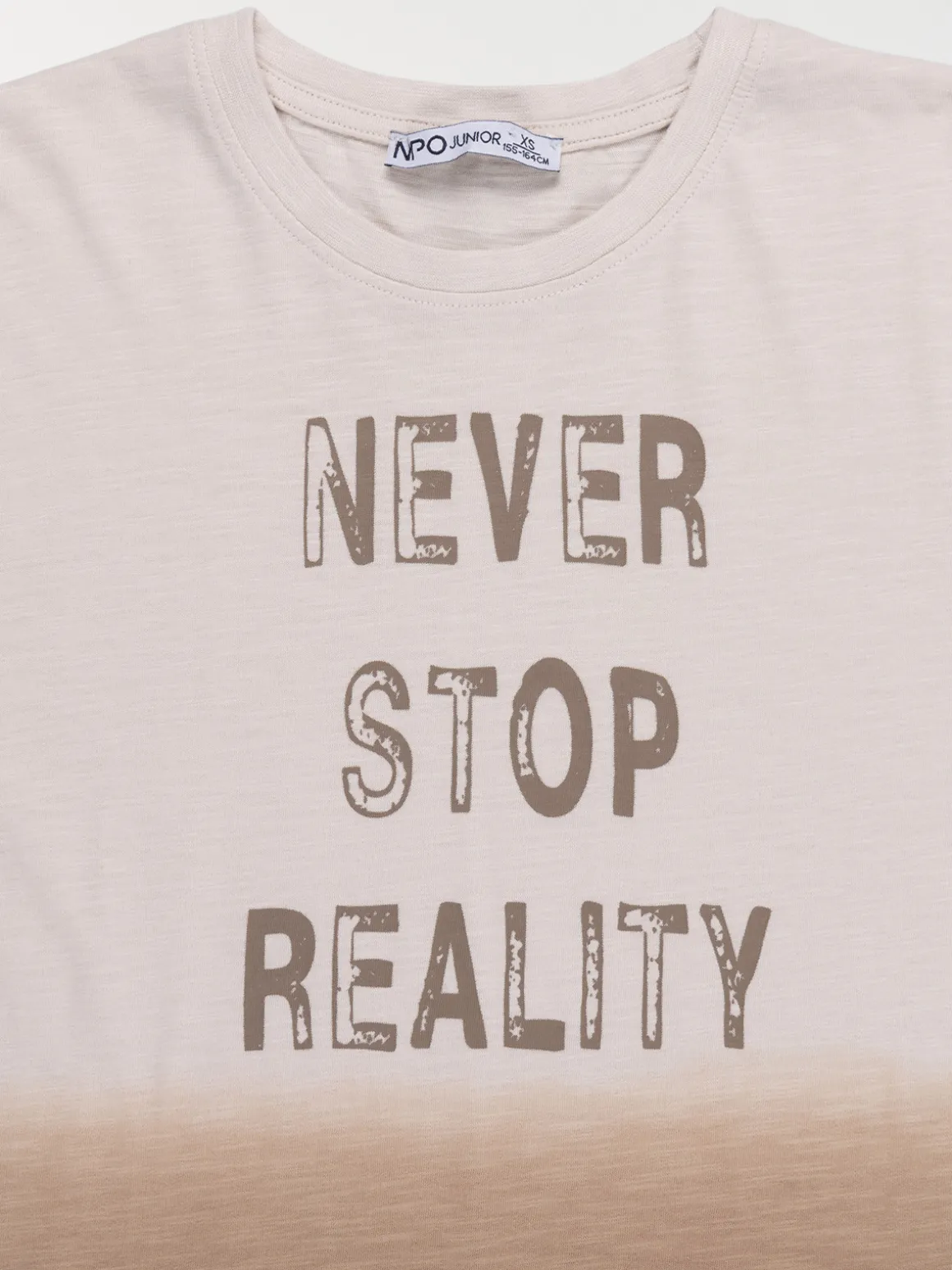 T-shirt deep dye message garçon (XXS-M)