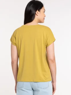 T-shirt deep jungle palmier femme