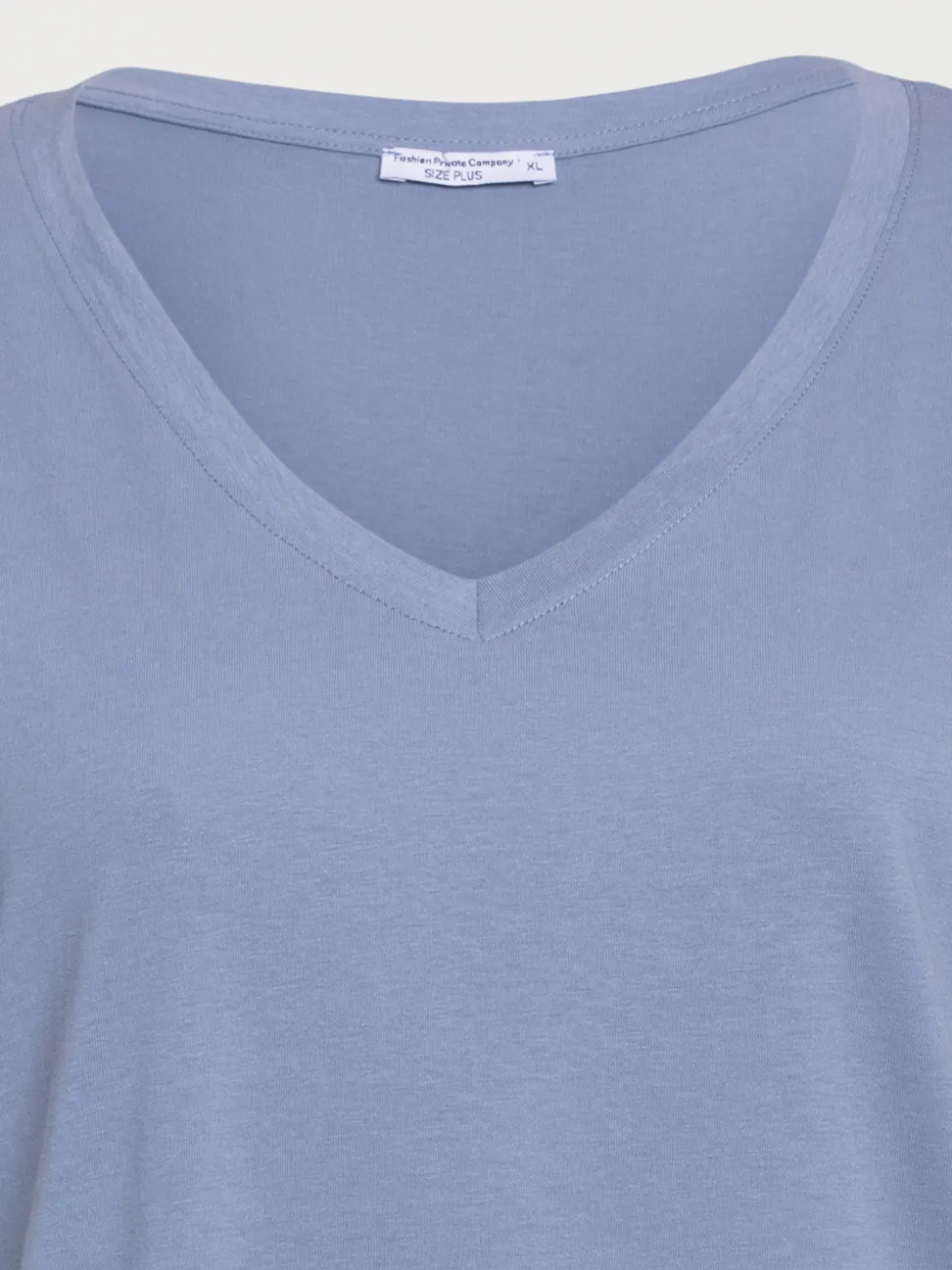T-shirt denim blue grande taille femme