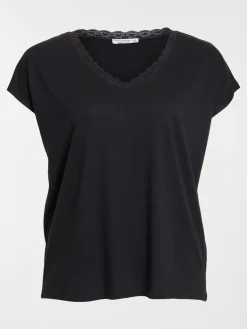 T-shirt dentelle grande taille femme